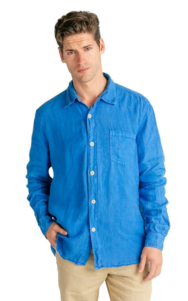 Men's 100% Hemp Linen Long Sleeve Button Down Vital Hemp
