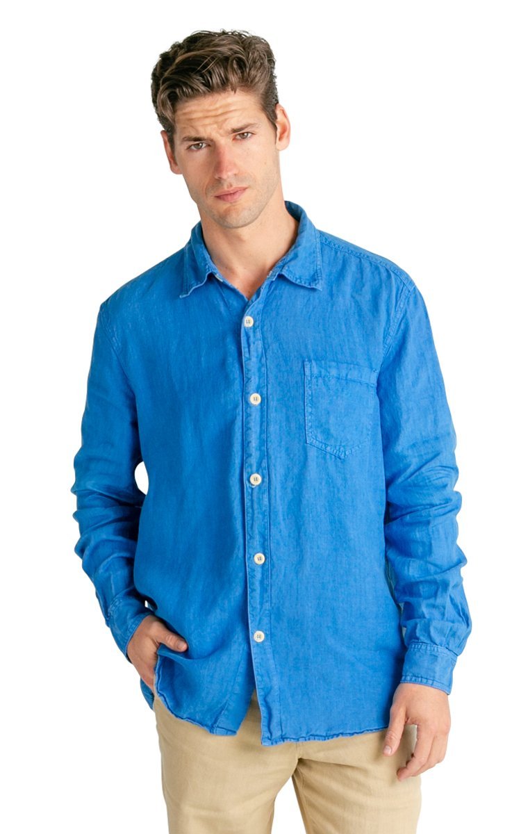 Men's 100% Hemp Linen Long Sleeve Button Down Vital Hemp