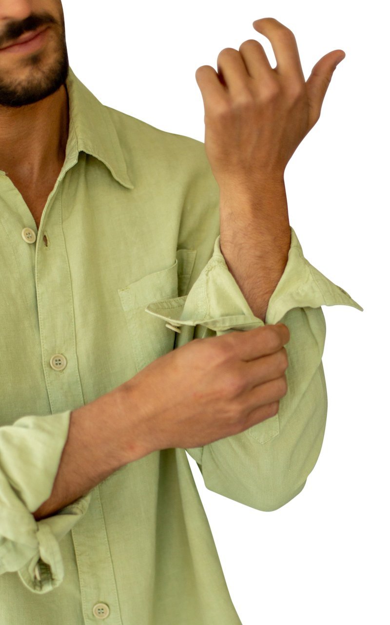 100% Hemp Men&#39;s Long Sleeve Button Down Shirt - Vital Hemp, Inc.