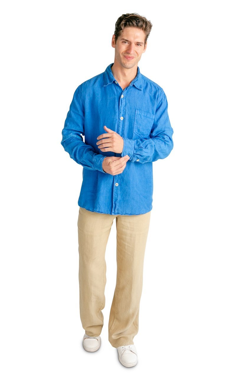 100% Hemp Men&#39;s Long Sleeve Button Down Shirt - Vital Hemp, Inc.