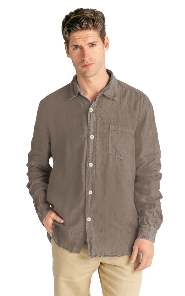 100% Hemp Men&#39;s Long Sleeve Button Down Shirt - Vital Hemp, Inc.