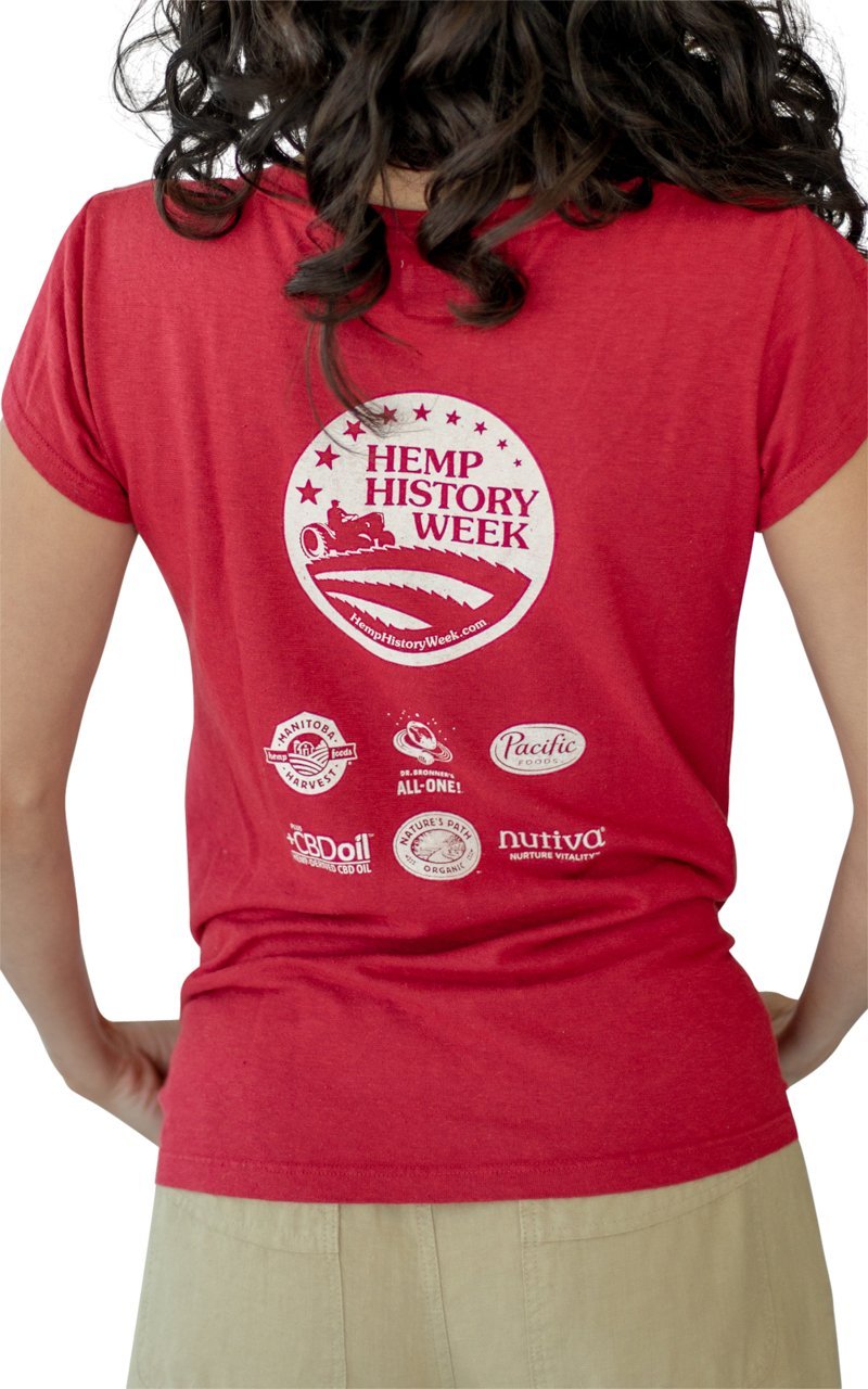 Hemp History Week 2018 Hemp V-neck Tee - Vital Hemp, Inc.