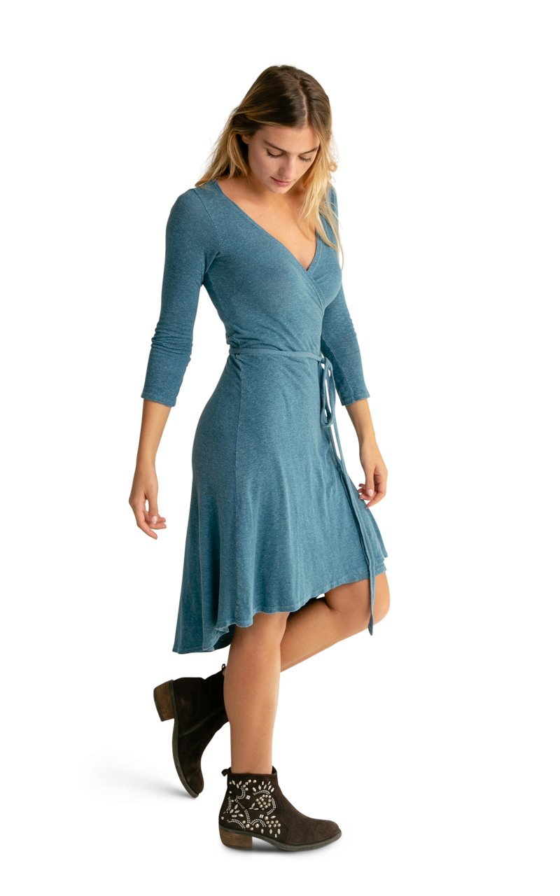 Hemp Tencel Wrap Dress - Vital Hemp, Inc.