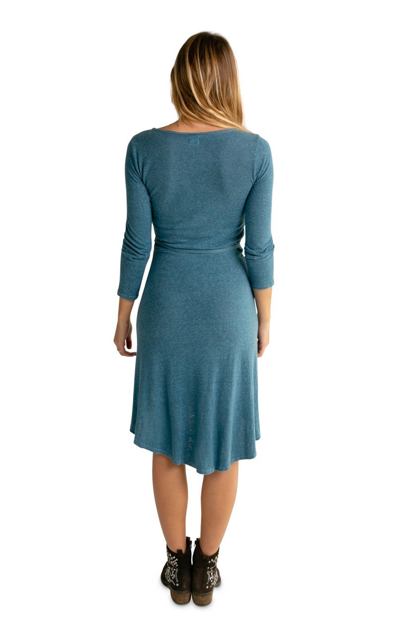 Women s Hemp Tencel Wrap Dress Vital Hemp Inc