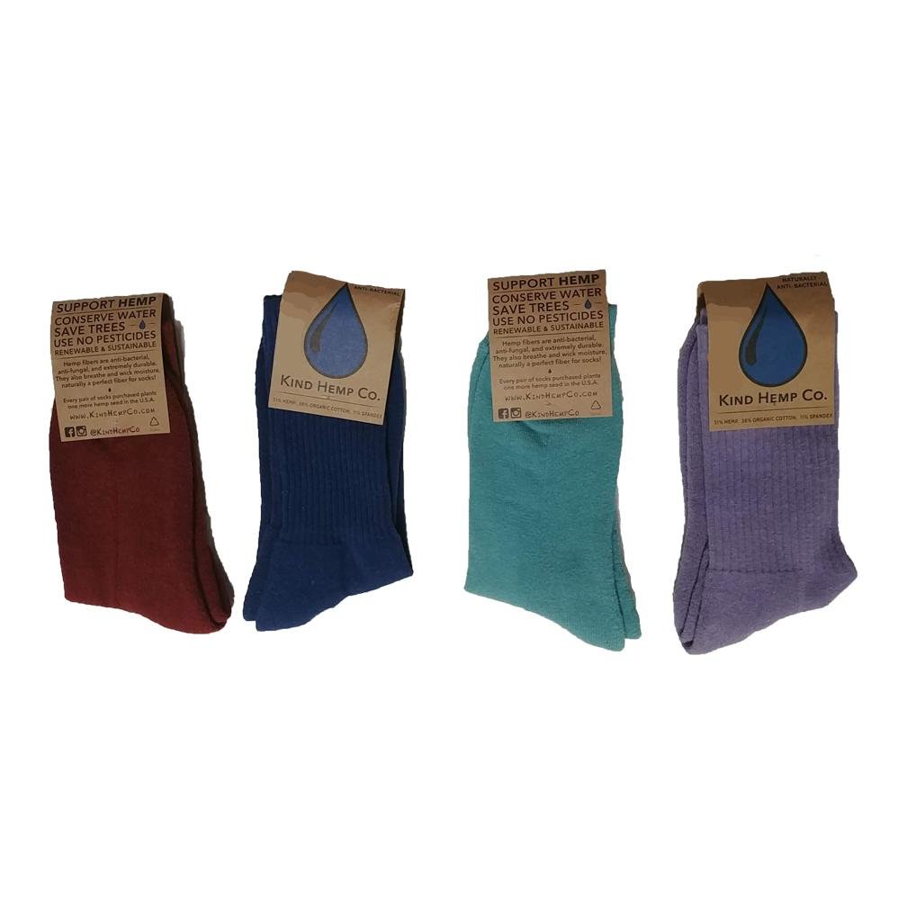 Kind Hemp Crew Socks - Vital Hemp, Inc.