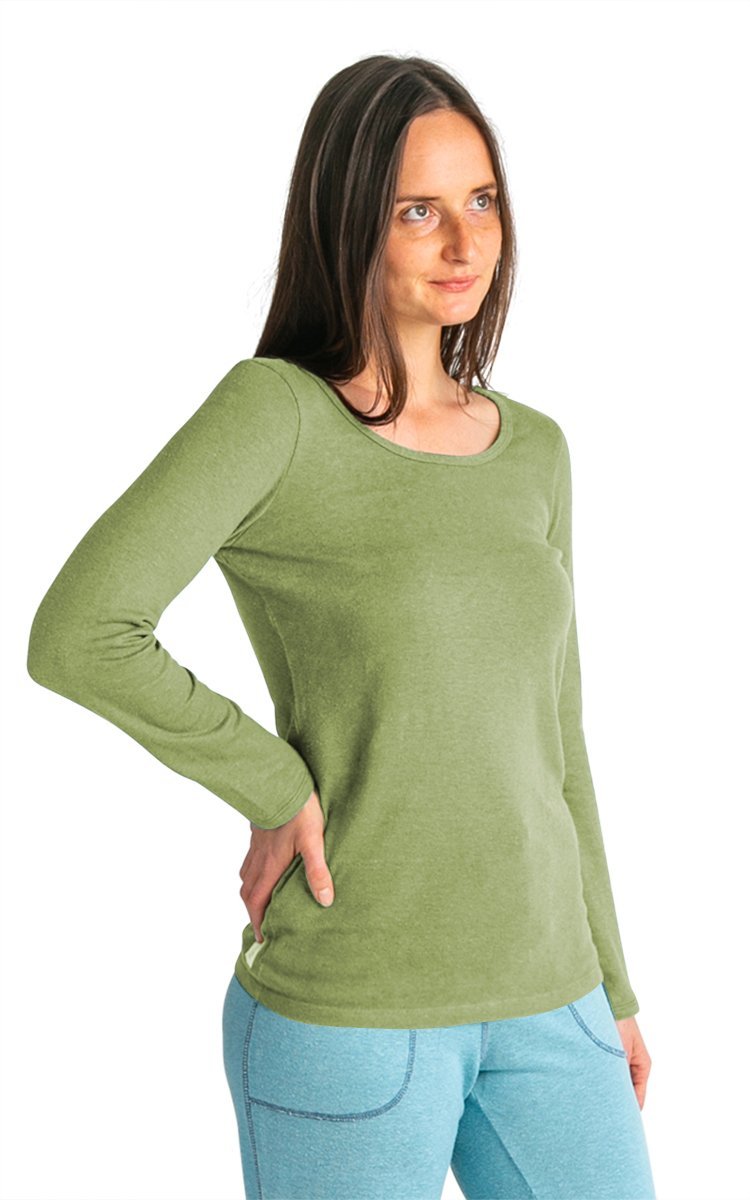 Women's Long Sleeve Hemp Tee - Vital Hemp, Inc.