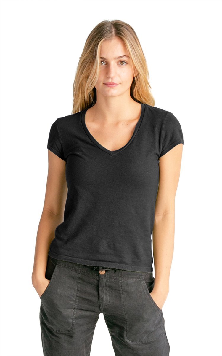 Women&#39;s V-neck Hemp T-shirt - Vital Hemp, Inc.