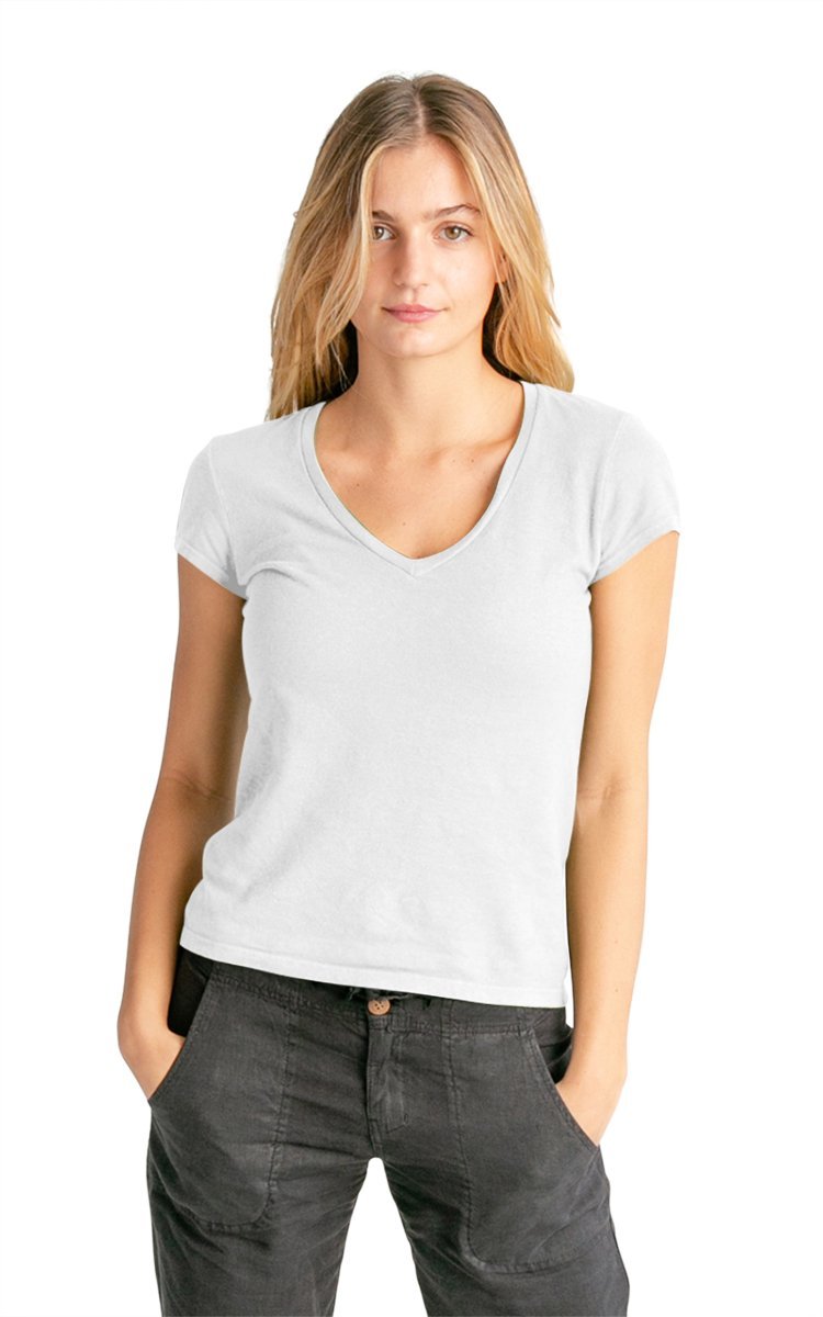 Women's V-neck Hemp T-shirt - Vital Hemp, Inc.