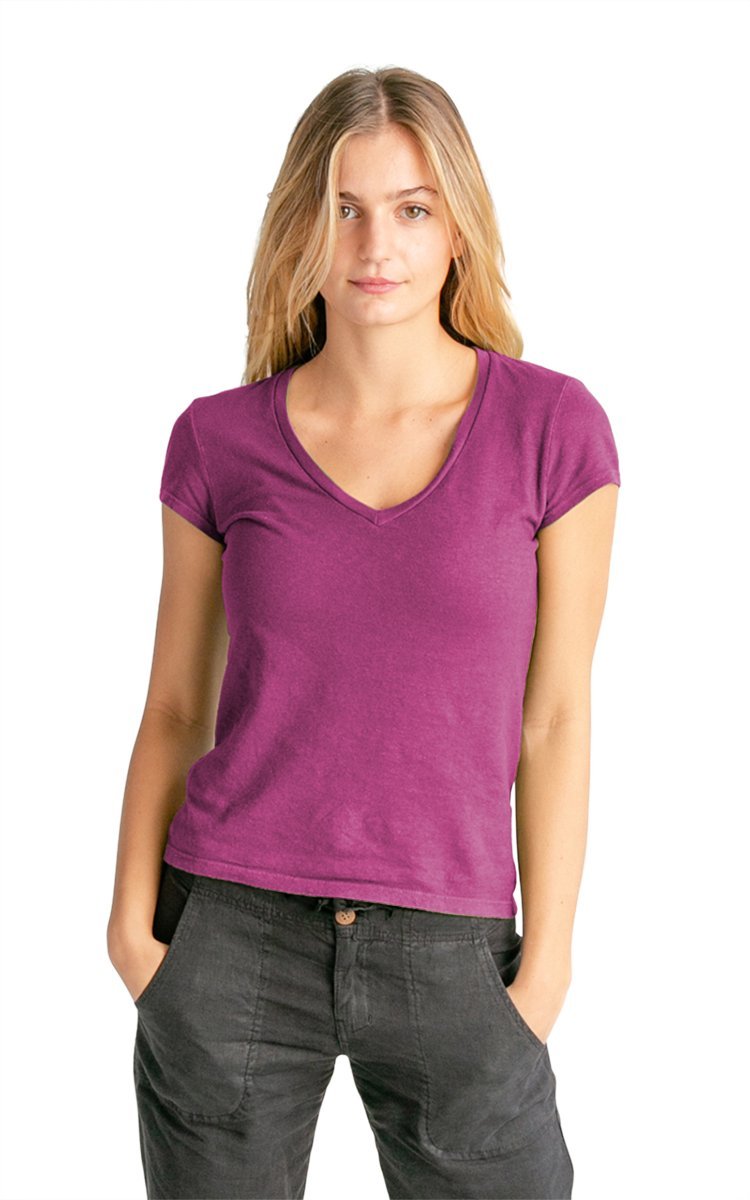 Women&#39;s V-neck Hemp T-shirt - Vital Hemp, Inc.