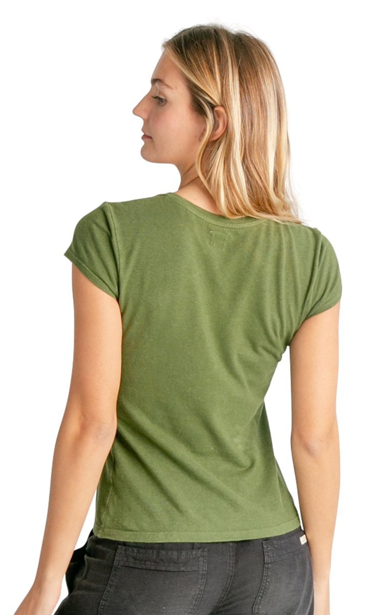 Women&#39;s V-neck Hemp T-shirt - Vital Hemp, Inc.