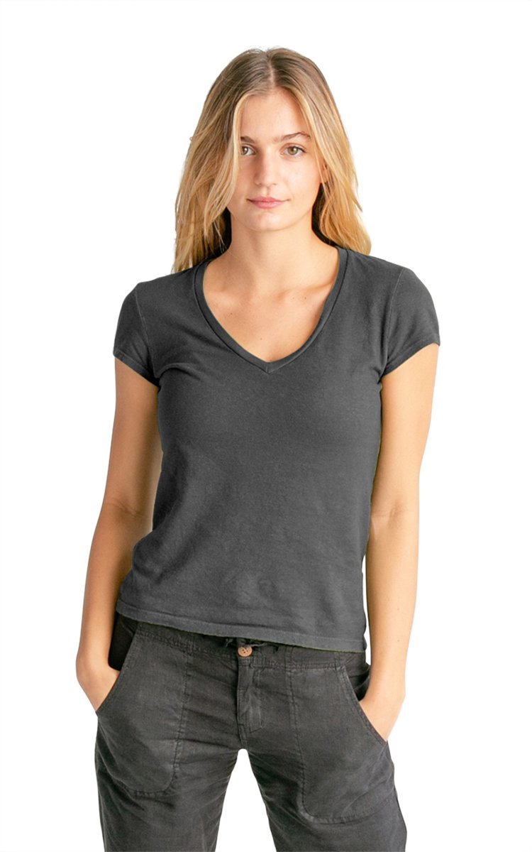 Women&#39;s V-neck Hemp T-shirt - Vital Hemp, Inc.